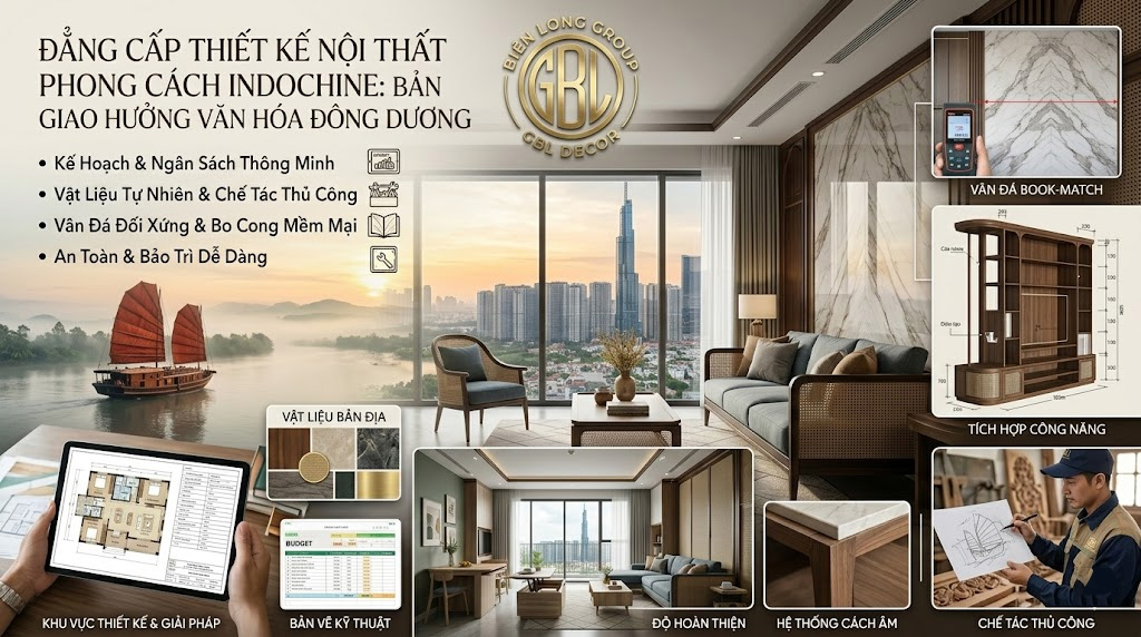 Đẳng cấp thiết kế nội thất phong cách Indochine: Bản giao hưởng văn hóa Đông Dương