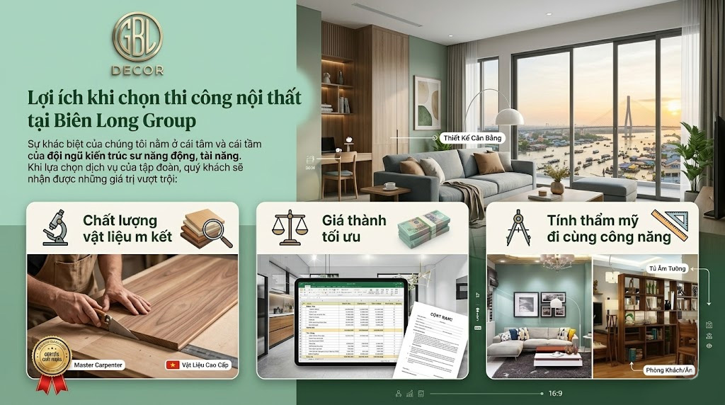 Lợi ích khi chọn thi công nội thất Cần Thơ tại Biên Long Group