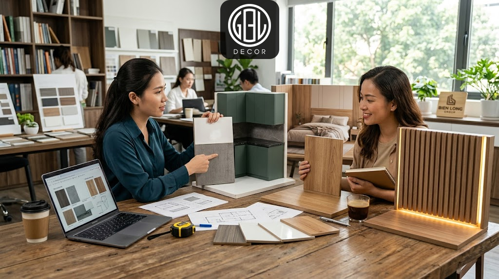 Lựa chọn vật liệu phù hợp với từng không gian