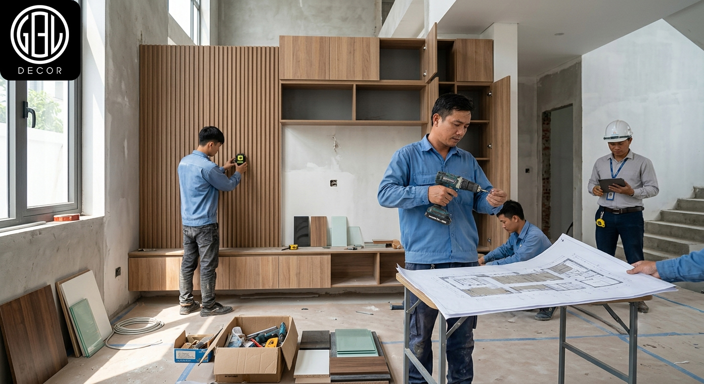 Nghệ Thuật Kiến Tạo Không Gian: Kinh Nghiệm Thi Công Nội Thất Nhà Phố Đỉnh Cao