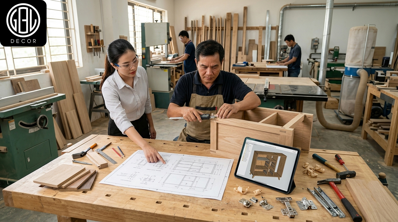 Quy Trình Chuyển Thể Bản Vẽ 3D Sang Thực Tế Sản Xuất