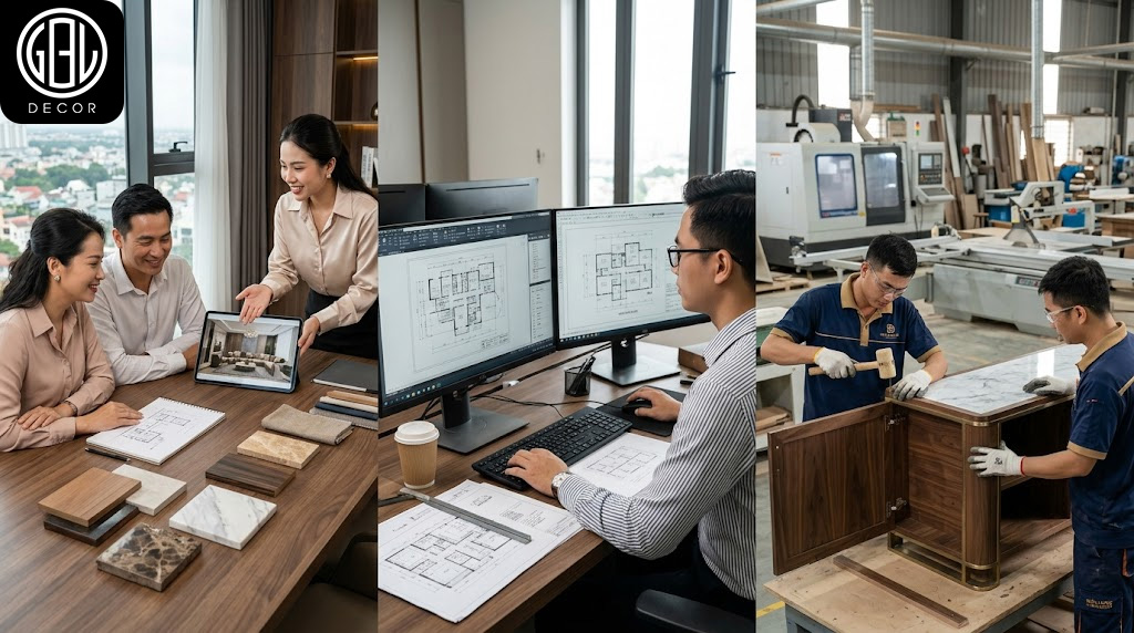 Quy trình hiện thực hóa không gian đẳng cấp tại Biên Long Group
