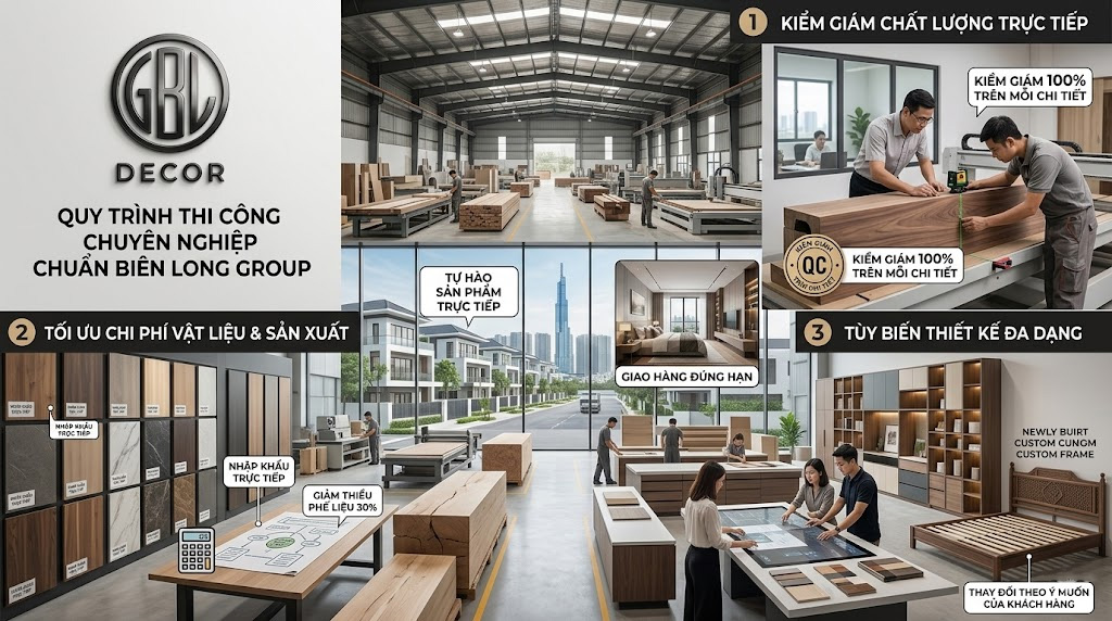 Quy trình thi công chuyên nghiệp chuẩn Biên Long Group