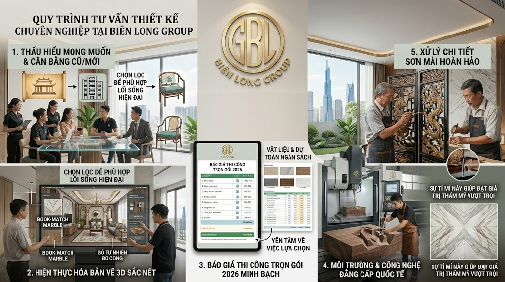 Quy trình tư vấn thiết kế chuyên nghiệp tại Biên Long Group