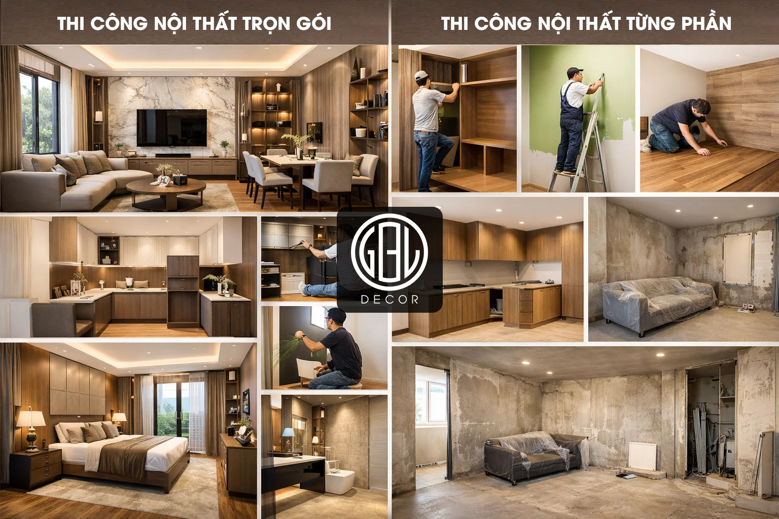 So Sánh Báo Giá Thi Công Nội Thất Trọn Gói Và Từng Phần