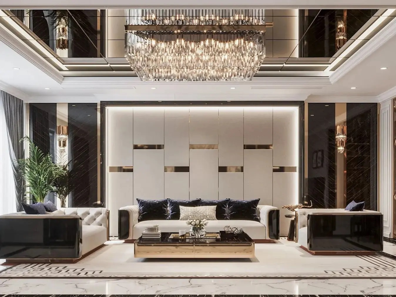 Thi công nội thất biệt thự phong cách Modern Luxury