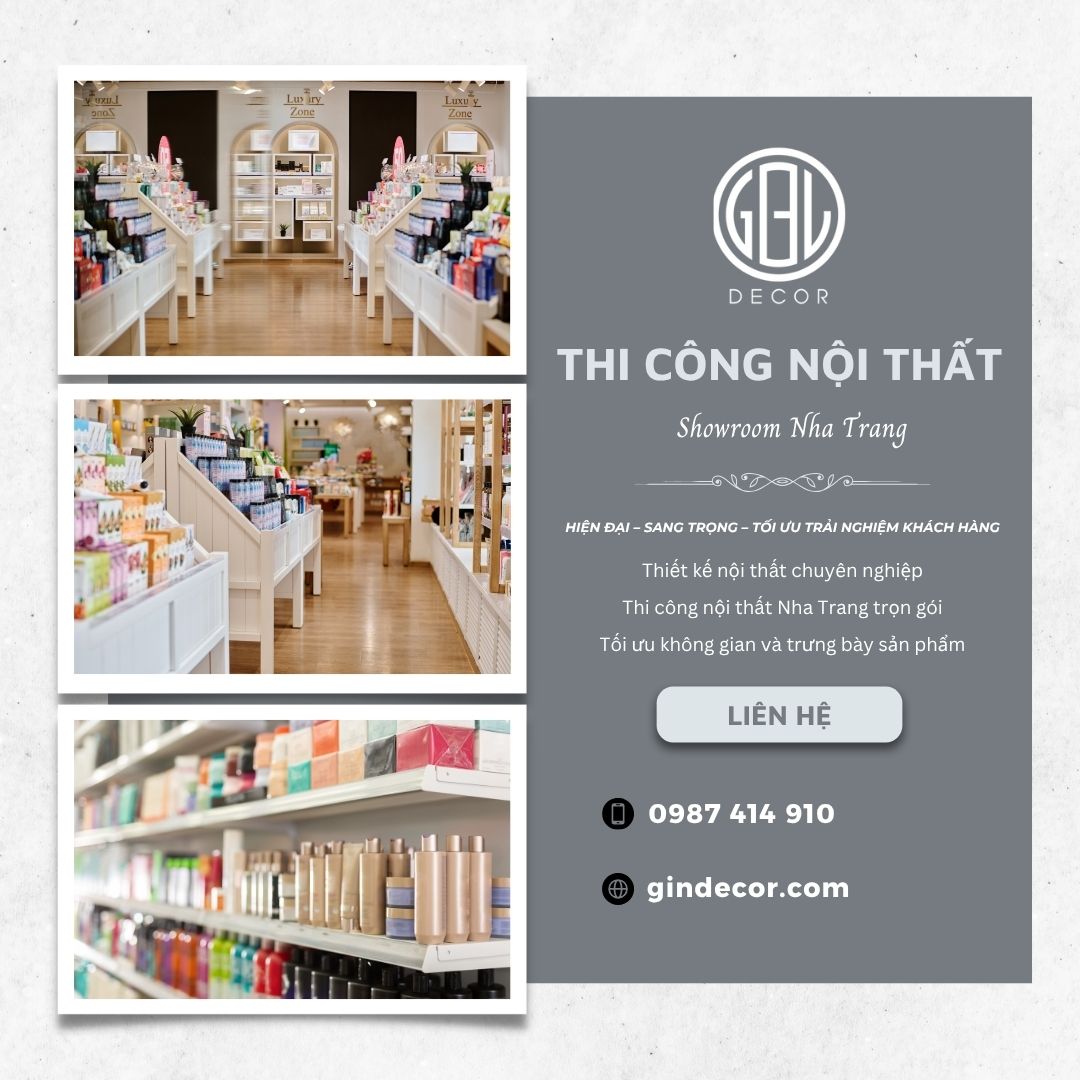 Thi công Nội thất showroom Nha Trang