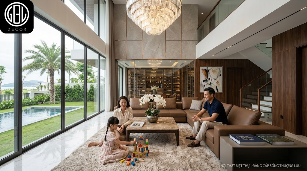 Thiết Kế Nội Thất Biệt Thự: Nghệ Thuật Khẳng Định Đẳng Cấp Sống Thượng Lưu