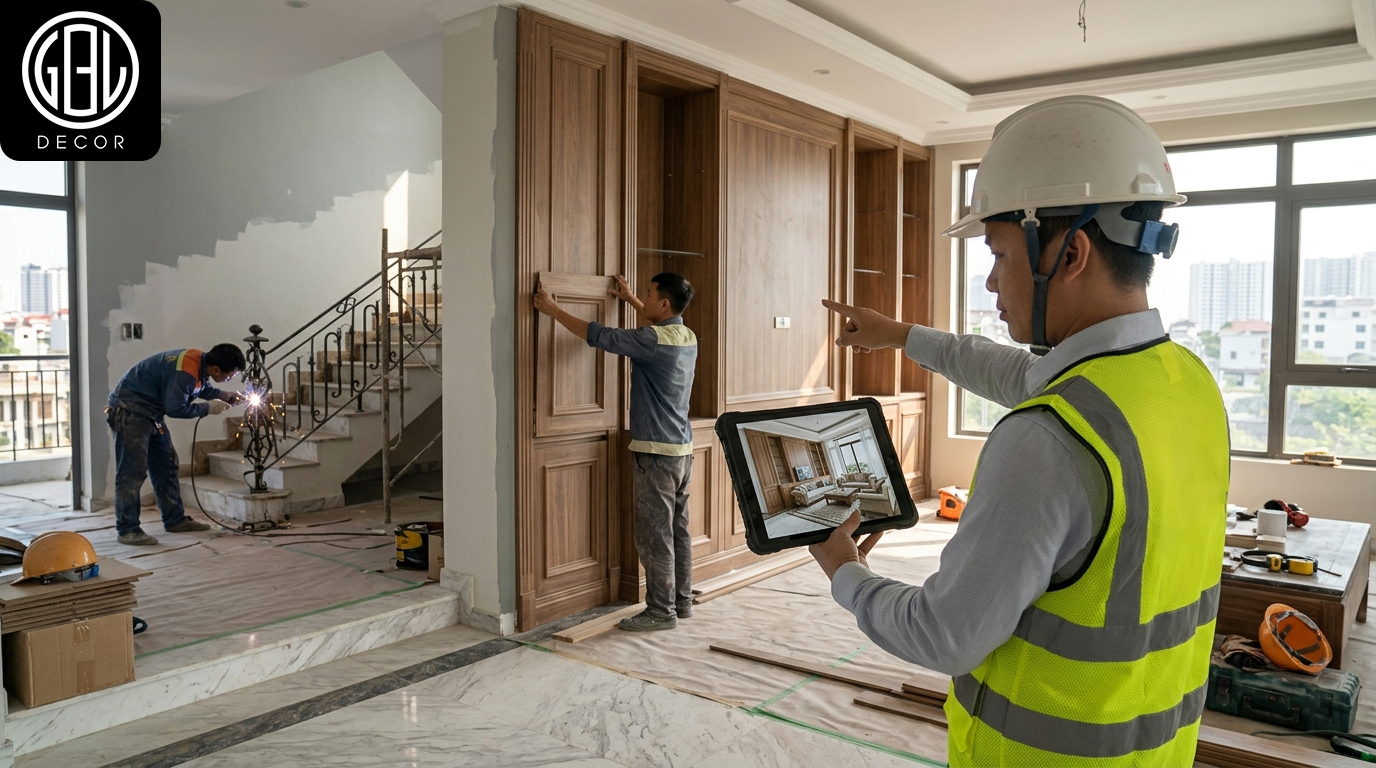 Vai trò cốt lõi của tổng thầu uy tín trong việc hiện thực hóa bản vẽ