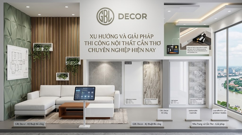 Xu hướng và giải pháp thi công nội thất Cần Thơ chuyên nghiệp hiện nay