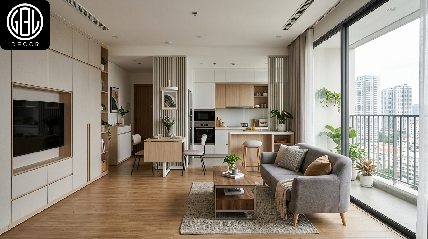 Nghệ Thuật Thiết Kế Nội Thất Chung Cư Tối Ưu Không Gian Sống Hiện Đại