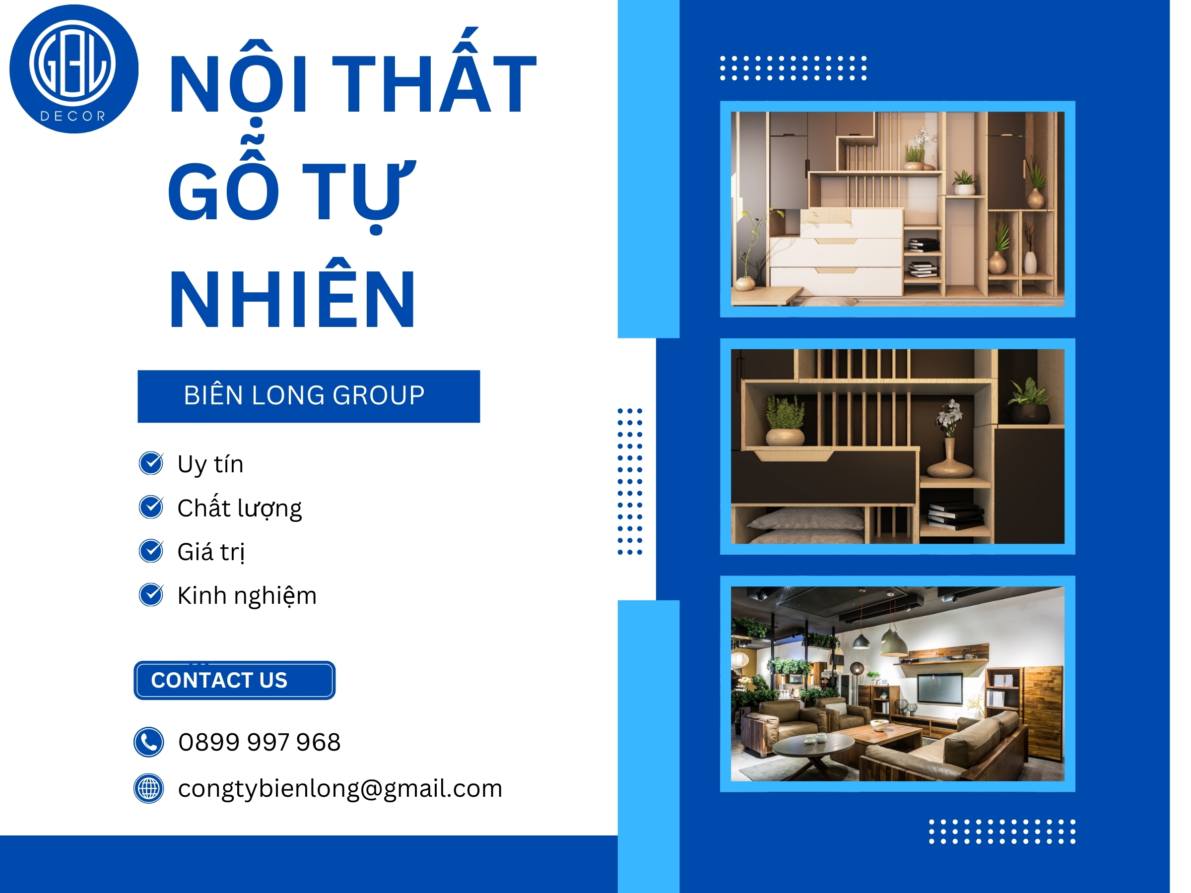 Nội thất gỗ tự nhiên – Sự lựa chọn tinh tế cùng Biên Long Group