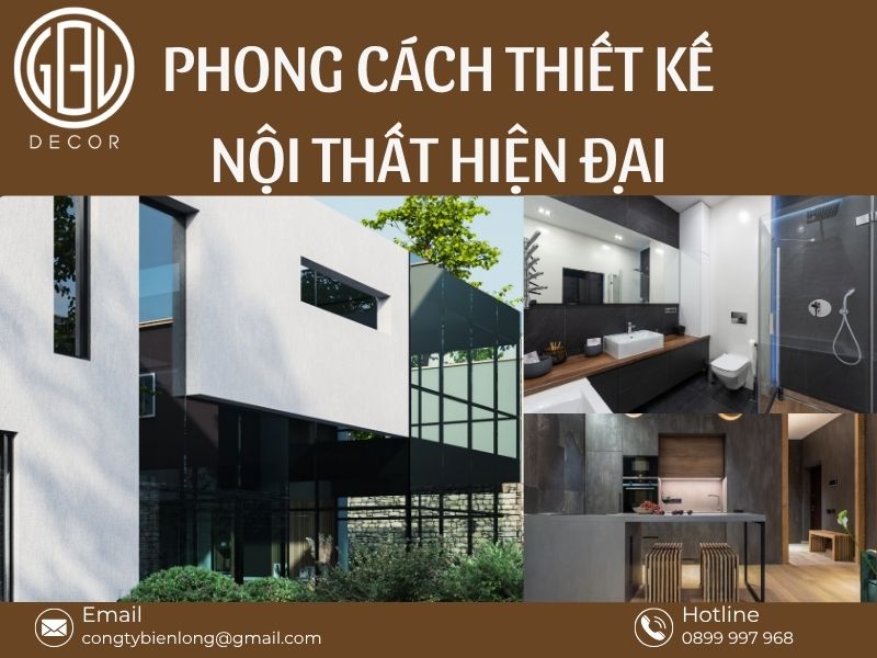 Phong cách thiết kế nội thất hiện đại tối giản mà đầy cuốn hút