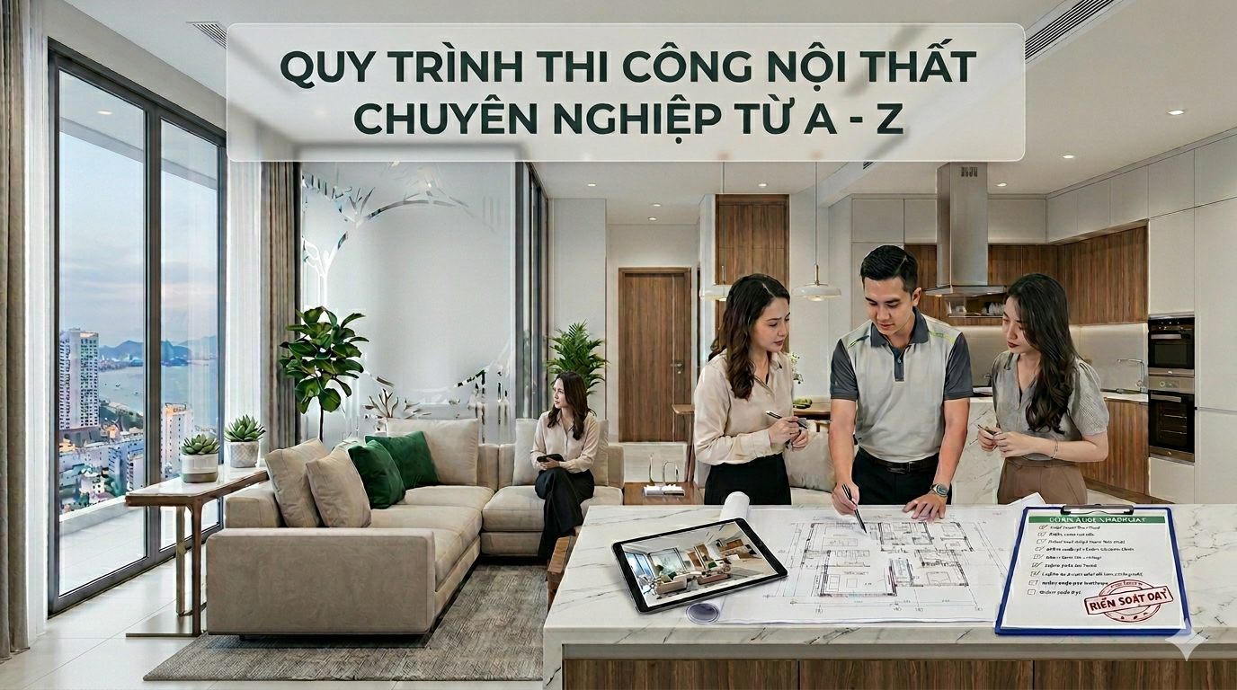 Quy Trình Thi Công Nội Thất Chuyên Nghiệp Từ A - Z