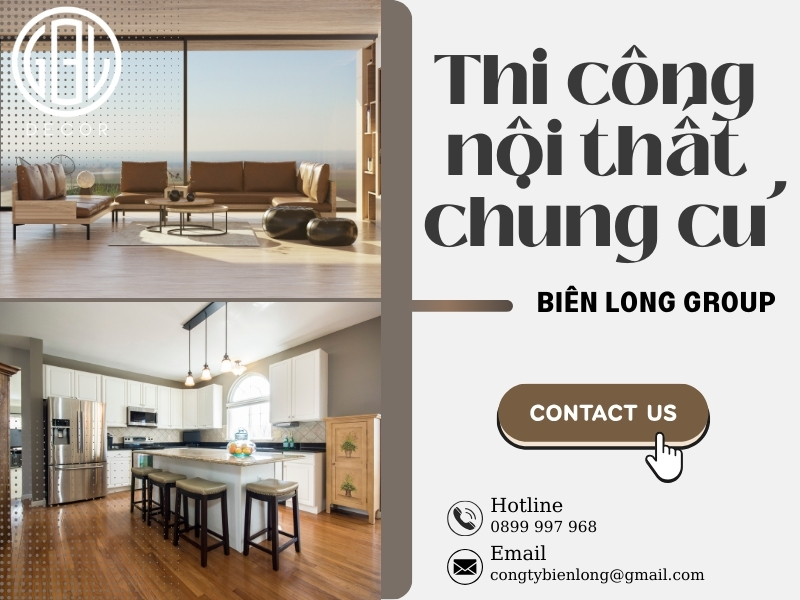 Thi công nội thất chung cư nâng tầm không gian sống tiện nghi