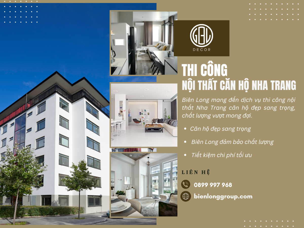 Thi công nội thất Nha Trang căn hộ đẹp sang trọng