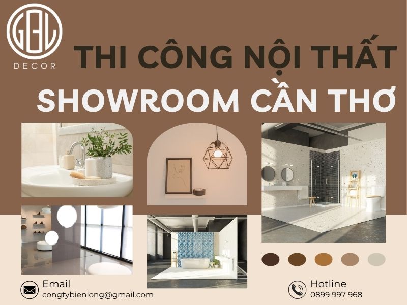 Thi công nội thất showroom Cần Thơ chuyên nghiệp nâng tầm thương hiệu