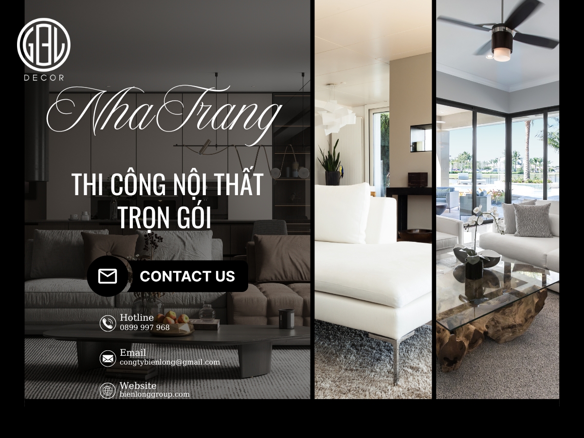 Thi công nội thất trọn gói Nha Trang chất lượng vượt trội