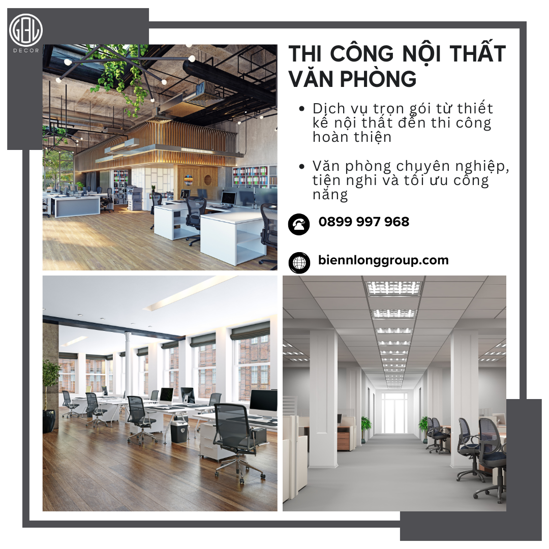 Thi công nội thất văn phòng trọn gói Nha Trang – Giải pháp tối ưu cho không gian làm việc cùng Biên Long