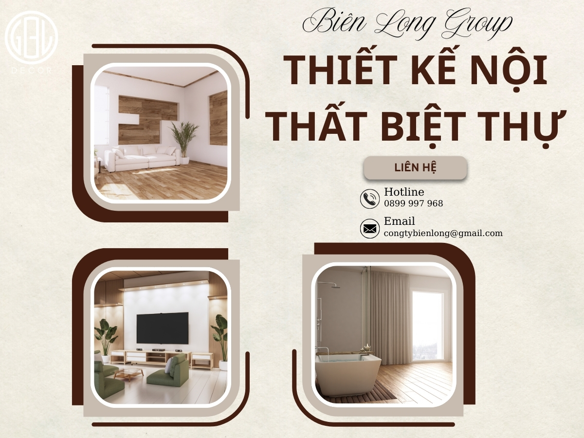 Thiết kế nội thất biệt thự tinh tế sang trọng và đầy sáng tạo