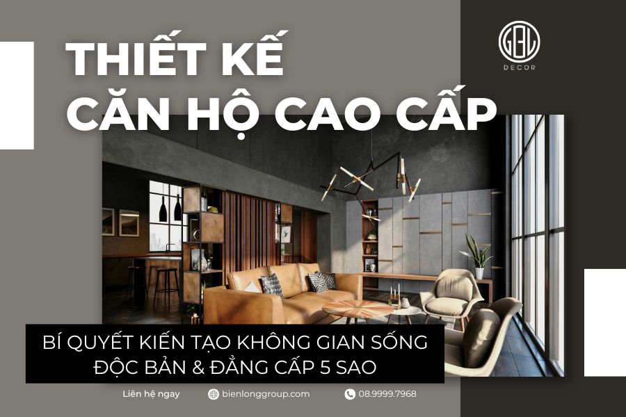 Thiết kế nội thất căn hộ cao cấp nâng tầm không gian sống
