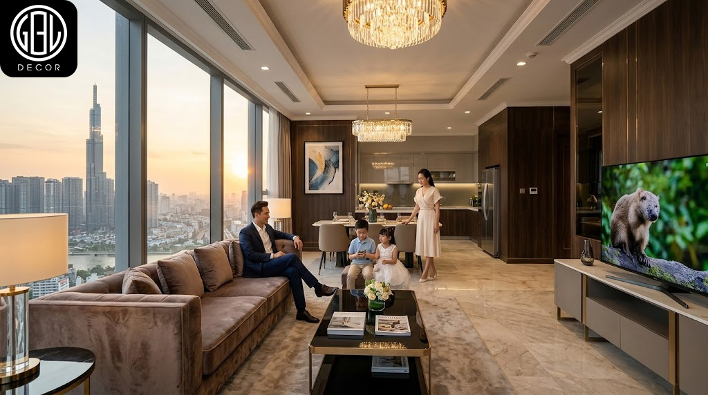 Thiết Kế Nội Thất Chung Cư Cao Cấp: Đẳng Cấp Sống Thượng Lưu