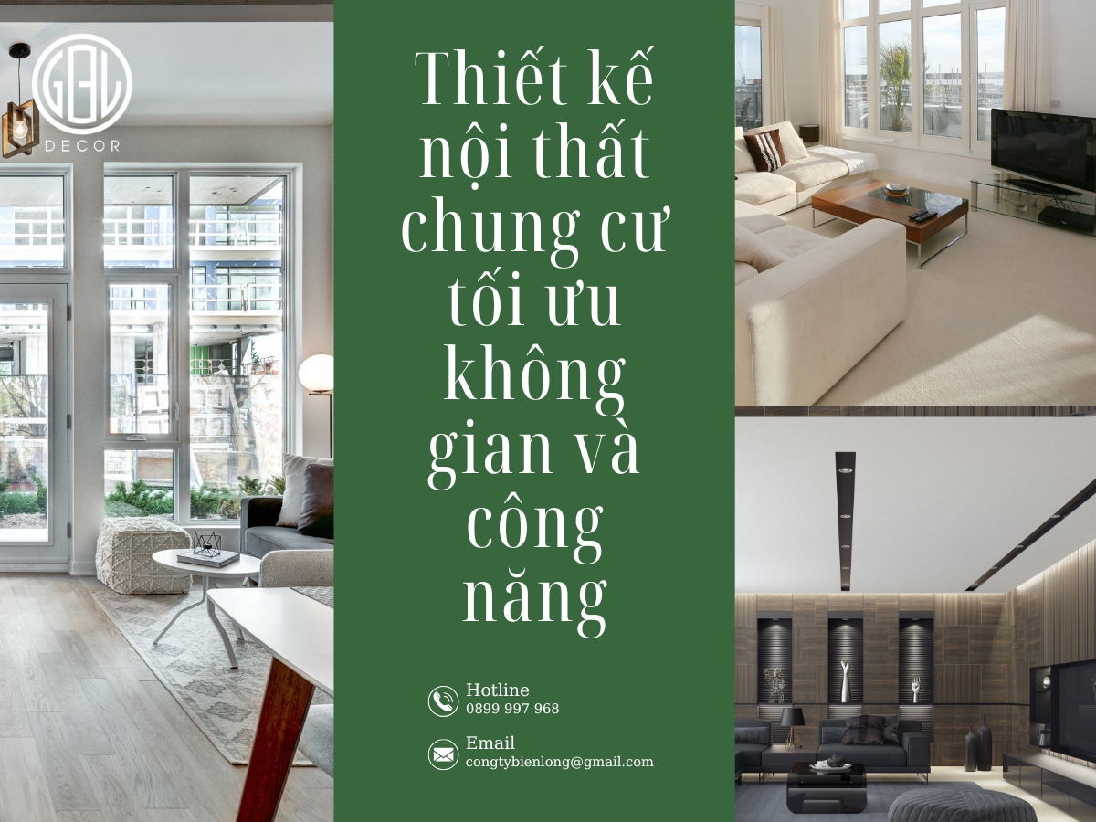 Thiết kế nội thất chung cư tối ưu không gian và công năng
