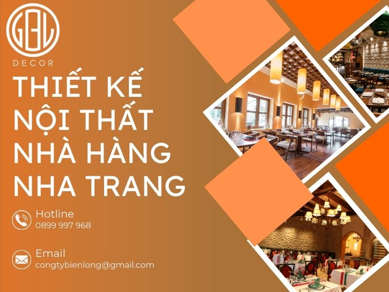 Thiết kế nội thất nhà hàng Nha Trang nổi bật và thu hút