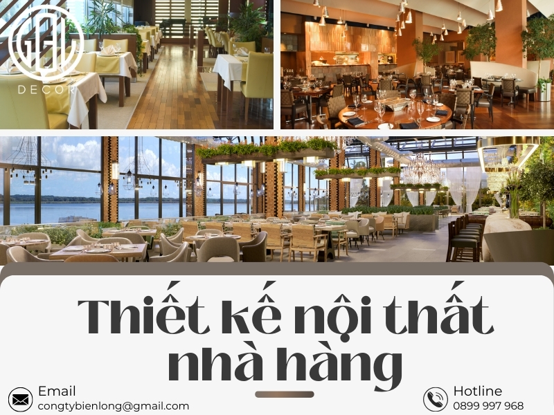 Thiết kế nội thất nhà hàng thu hút thực khách từ cái nhìn đầu tiên