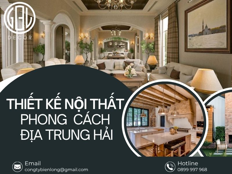 Thiết kế nội thất phong cách Địa Trung Hải Nha Trang đậm chất nghỉ dưỡng