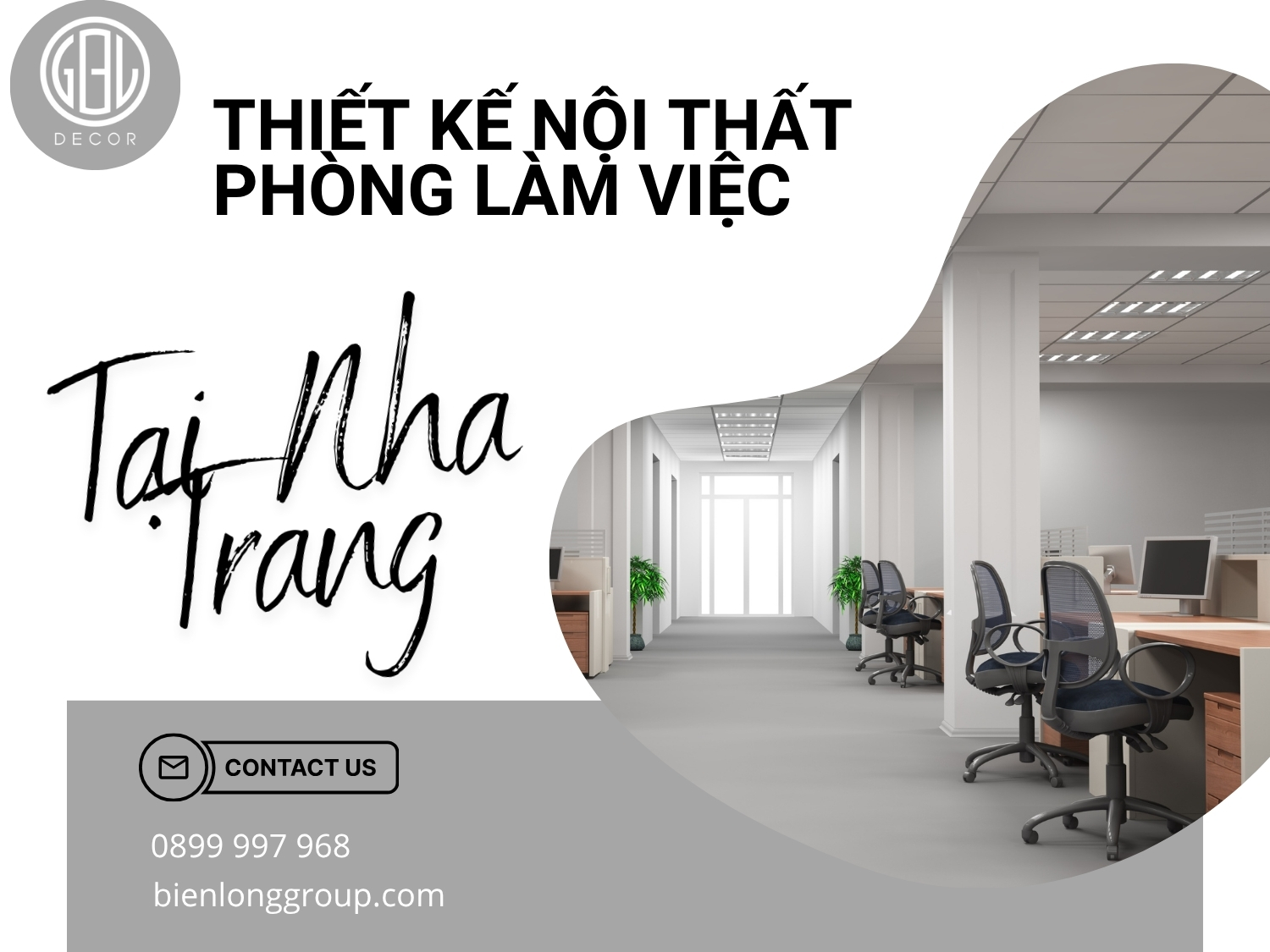 Thiết kế nội thất phòng làm việc tại Nha Trang