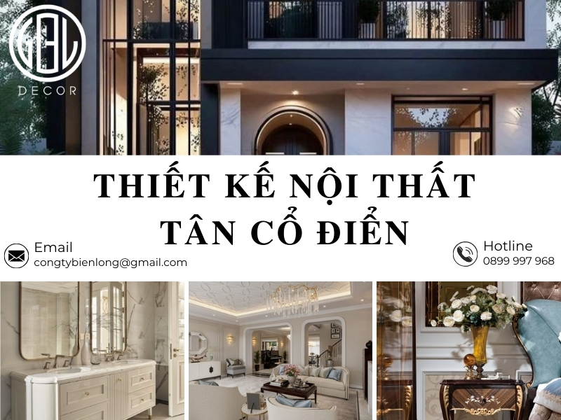 Thiết kế nội thất tân cổ điển Nha Trang chinh phục mọi ánh nhìn
