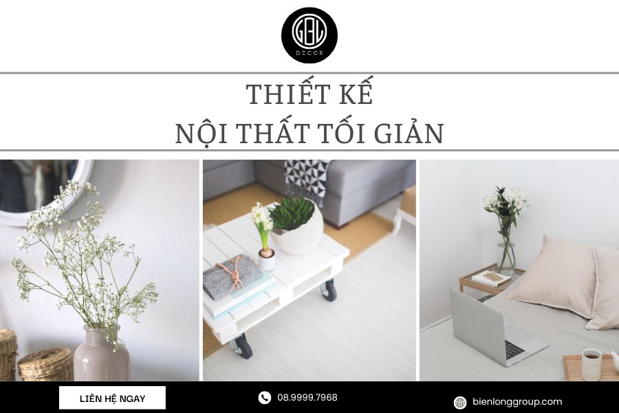 Thiết kế nội thất tối giản sang trọng theo xu hướng mới