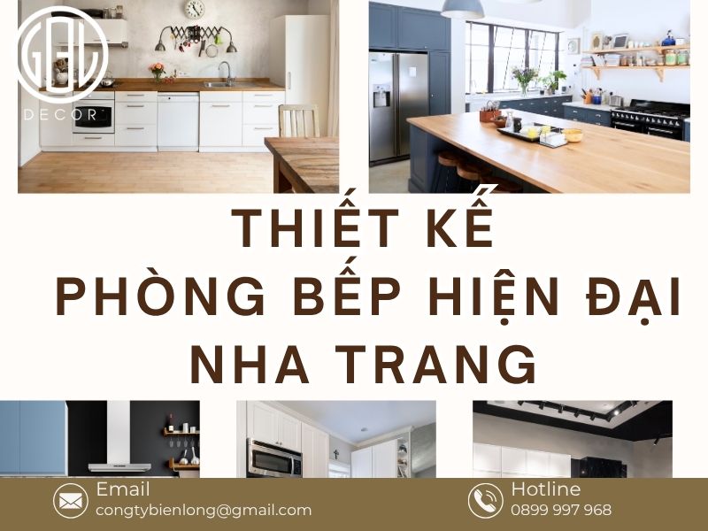 Thiết kế phòng bếp hiện đại Nha Trang nâng tầm không gian nấu nướng tiện nghi