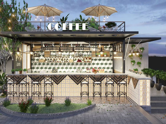 Thiết kế thi Công nội thất quán cafe quận Tân Phú