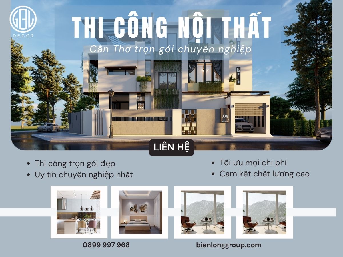 Thiết kế thi công nội thất tại Cần Thơ trọn gói chuyên nghiệp